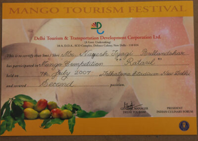 Second Position at Mango Festival 2007